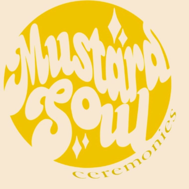 Yellow and cream logo