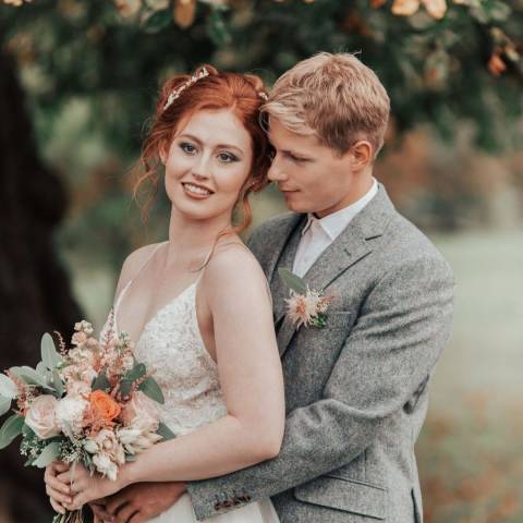 natural makeup and red hair