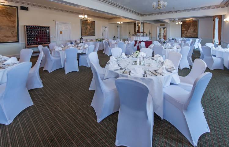 Dinner setup in venue