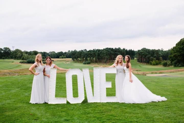 Love lights at Bearwood Lakes Golf Club, Venues in Berkshire