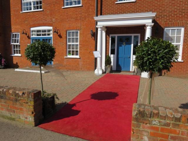 Red carpet  at Sand Martins Golf Club, Venues in Berkshire