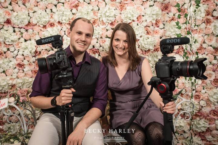 Veiled Productions award winning team - Rachel and Pete. Photo credit Becky Harley Photography