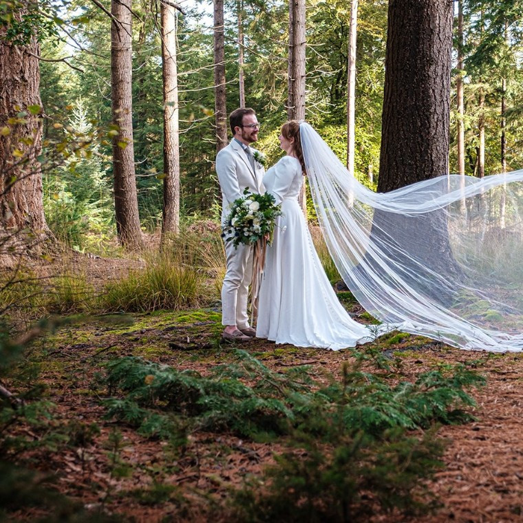 Wedding Couple in the Forest