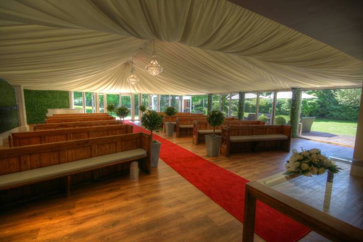 The aisle in the Rochford Hotel