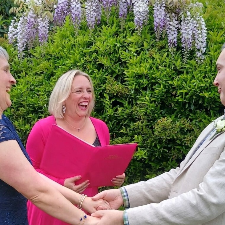 Outdoor Relaxed Wedding Ceremony Worcestershire