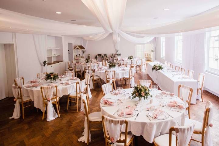 Blush Pink Styling in the Old Refectory