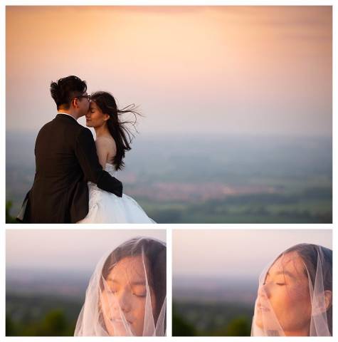 sunset Chinese wedding by Lumiere Photography