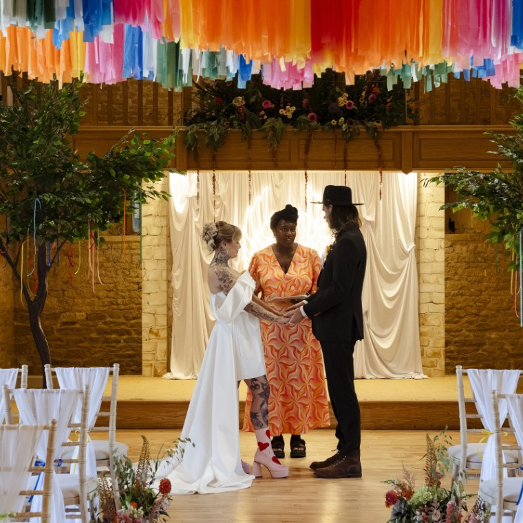 Isaura Wedding Dress & Jesslyn Overskirt