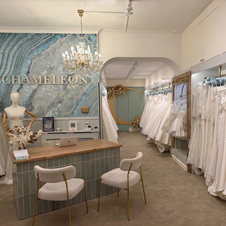 Chameleon Bride Boutique Reception area