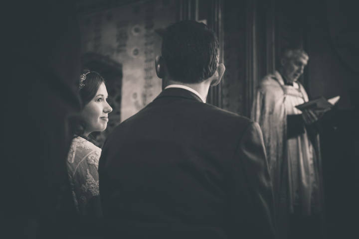 Bride and Groom in Church