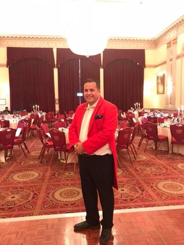 Jonathan working as London Toastmaster for Wedding