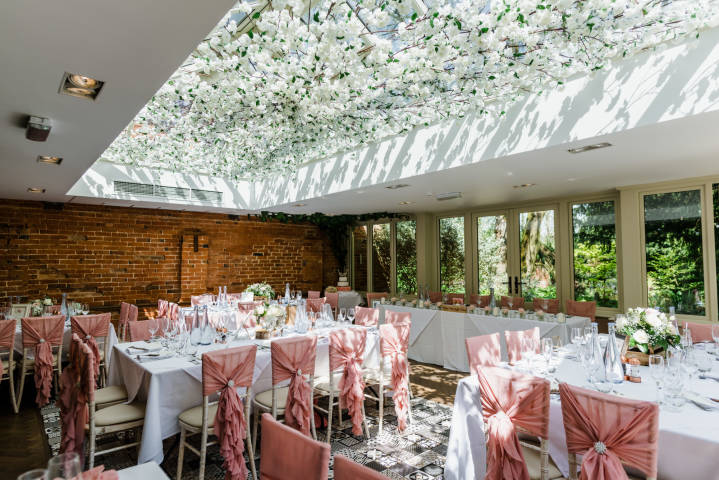 Wedding breakfast in The Orangery