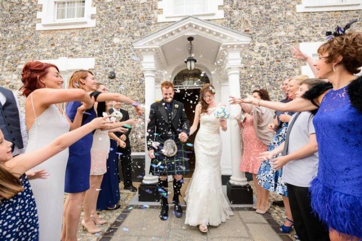 Celebrating Just Married at Waveney House Hotel, Suffolk