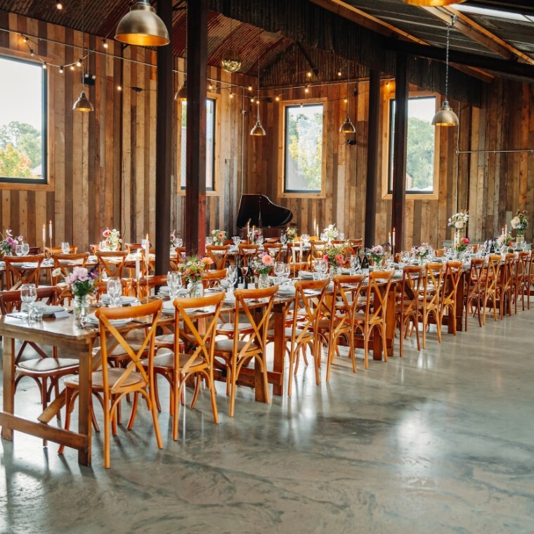 Interior of The Barn at Bottle & Glass Inn