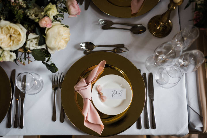 Wedding breakfast table layout 