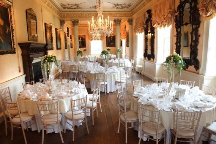Wedding Breakfast at Hagley Hall, Worcestershire Wedding Venue