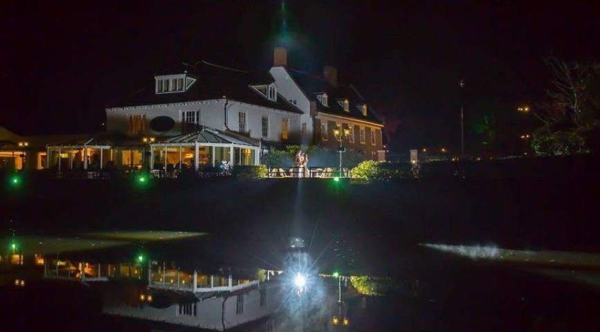 Wedding Evening Shot of Waveney House Hotel, Suffolk Wedding Venue