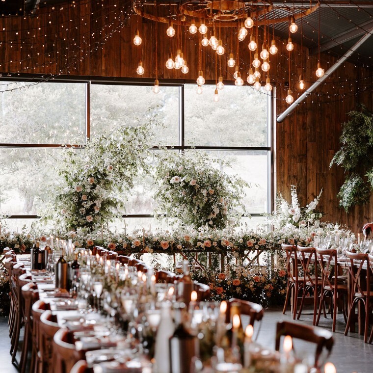 Silchester Farm Cow Shed Wedding Breakfast