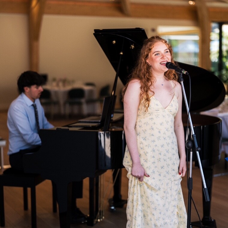 Live wedding music by Eloise and The Keys at a venue in Sherborne.