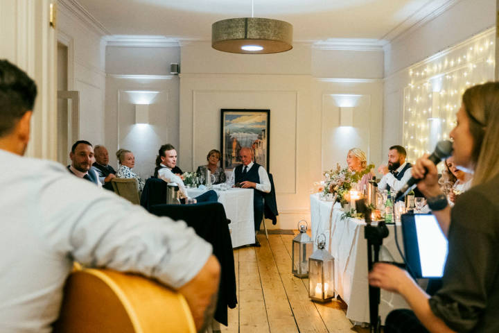 Scenic Route Performing to intimate wedding
