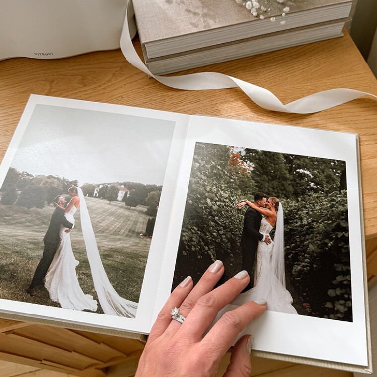 Inkifi Premium Wedding Photo Album On A Table
