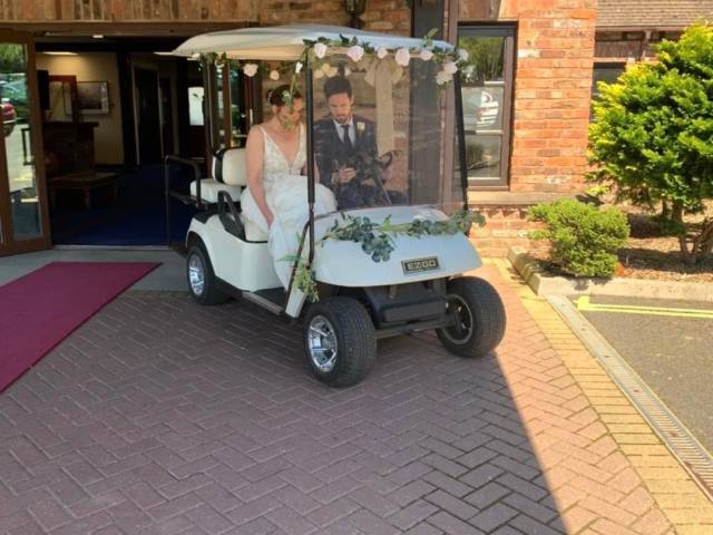 Woodbury Park Hotel & Golf Club Wedding buggy