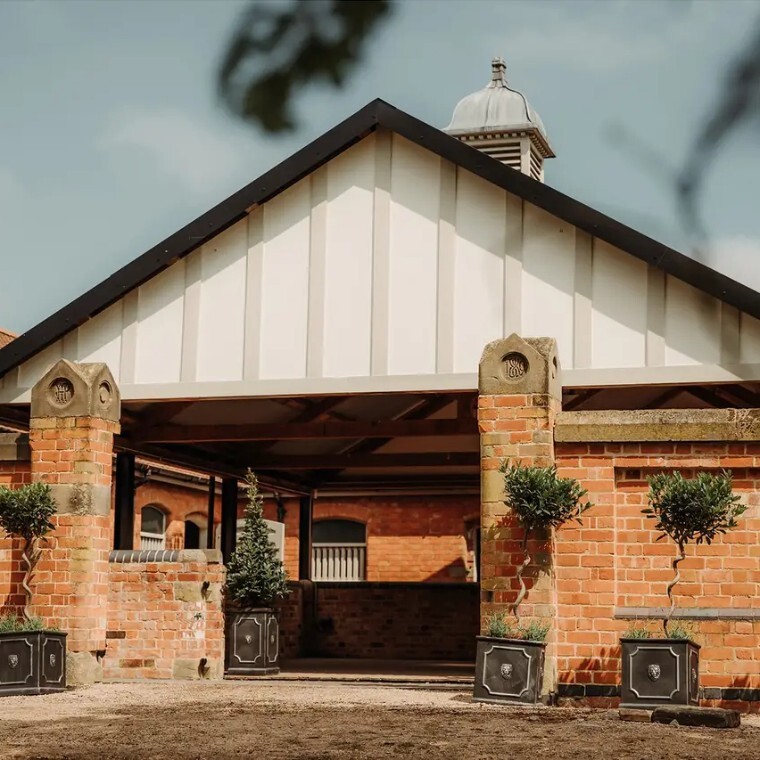 Exterior view of The Hall Barns
