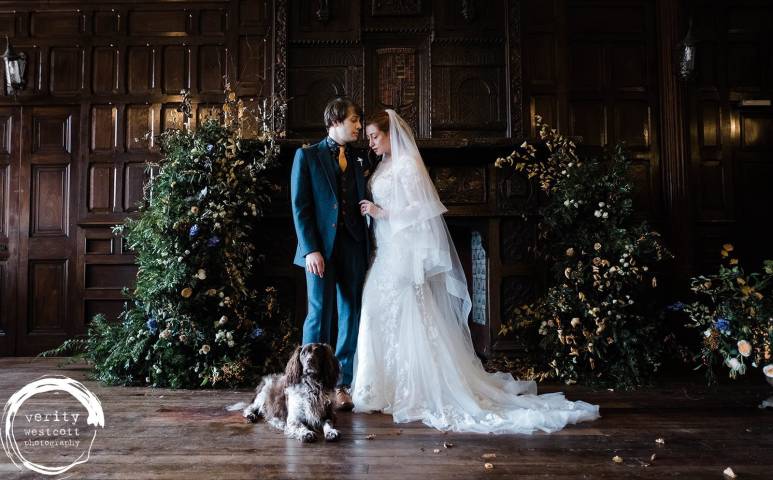 Autumn Wedding Ceremony in the Panelled Hall