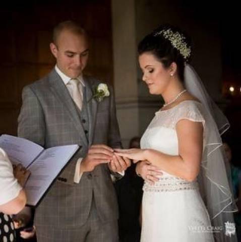 Wedding ceremony Lympne castle photography by Yvette Craig