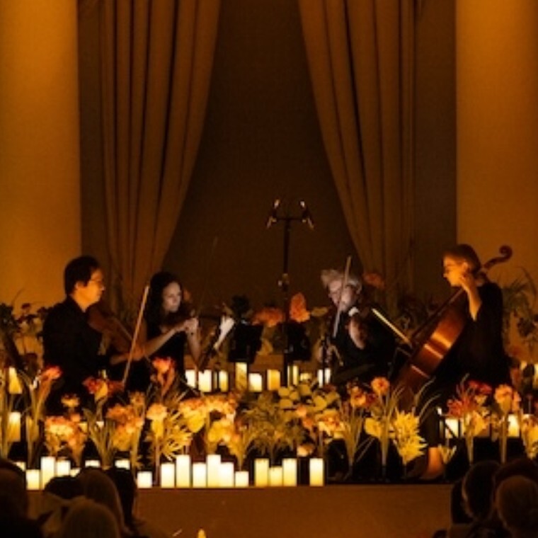 Weddington Strings performing live at Rochester Corn Exchange for Fever Candlelight Concerts