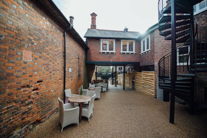 Courtyard leading down to The Stables