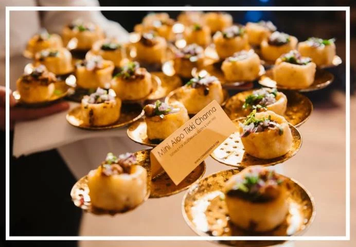 Coriander Catering mini aloo tikki channa 