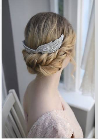 Soft bridal hair up