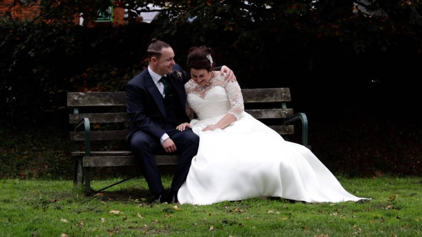 Natural happy moments between the newlyweds - fun wedding films by Veiled Productions
