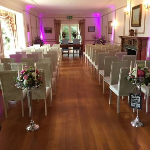 Main House set for a Ceremony