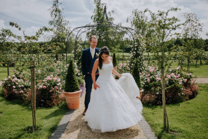 Rose Garden at Stratton Court Barn Venues in Oxfordshire