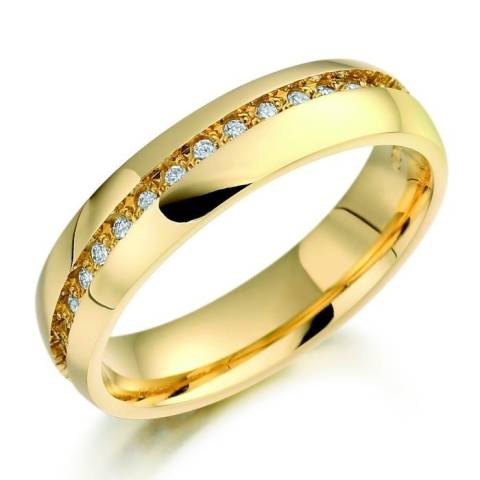 Yellow Gold, Diamond Set Wedding Ring