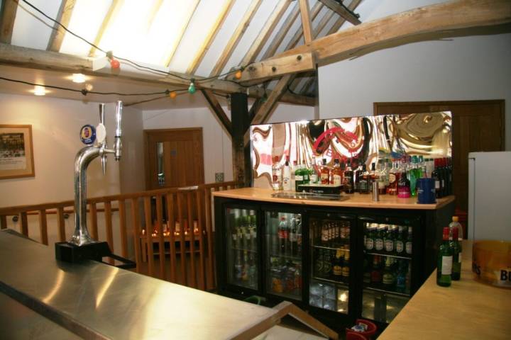 There is plenty of space to set up a bar