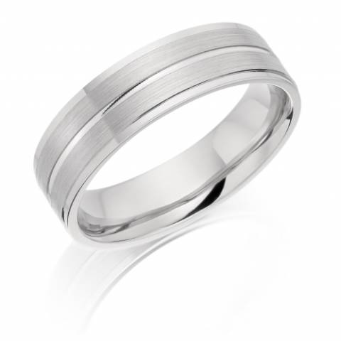 brushed wedding band