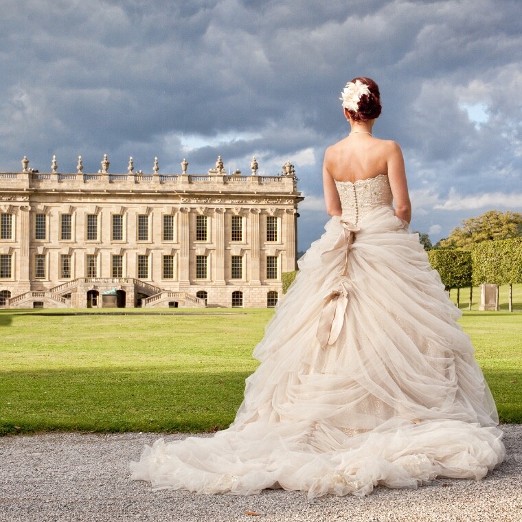 Bride At Chatsworth House