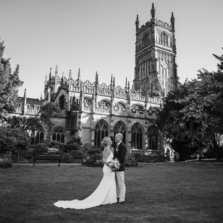 Bride and Groom Cirencester Church