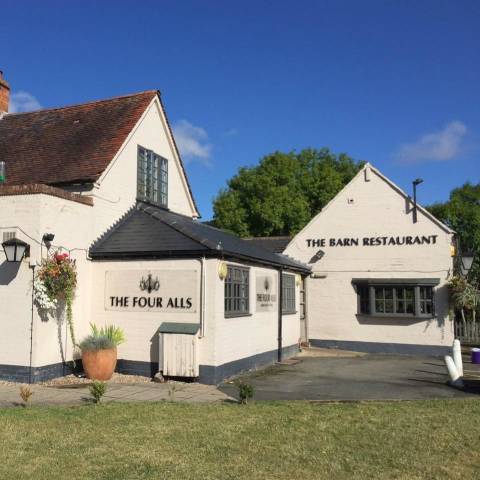 Exterior of The Four Alls pub