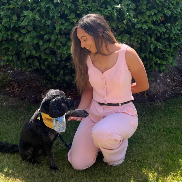 Dog wedding chaperone