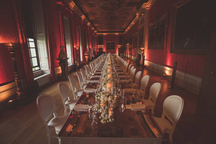 Wedding breakfast in the King's gallery