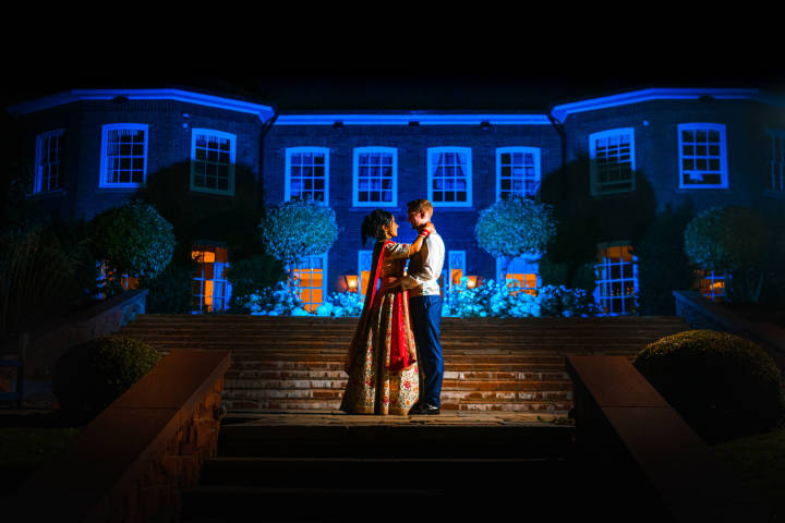 Delamere Manor Wedding Terrace Night Terrace