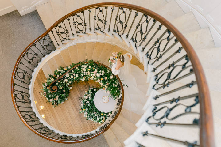 Spiral staircase in Eastington Park, Gloucestershire