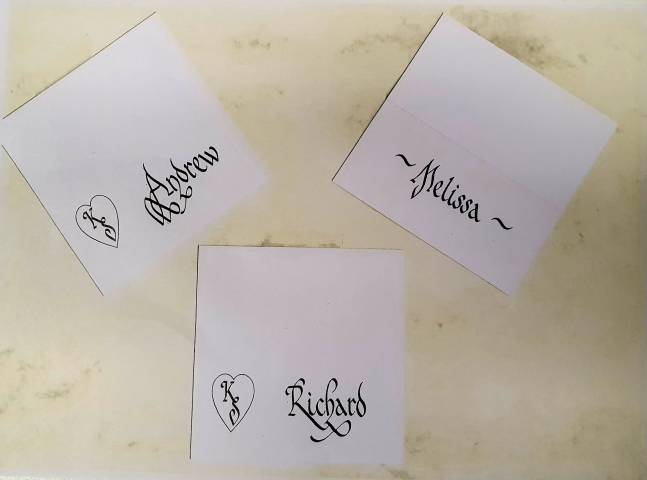Mike Courtenay Wedding Calligraphy Stationery in Essex