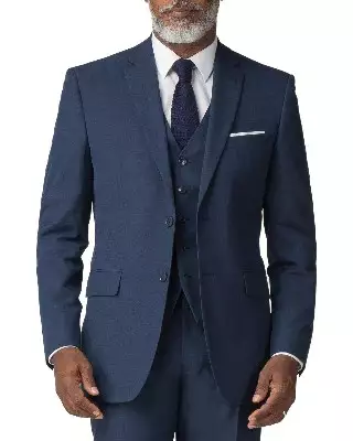 Debenhams navy mens suit