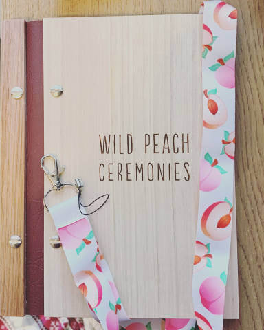 Wild Peach ceremonies celebrant folder