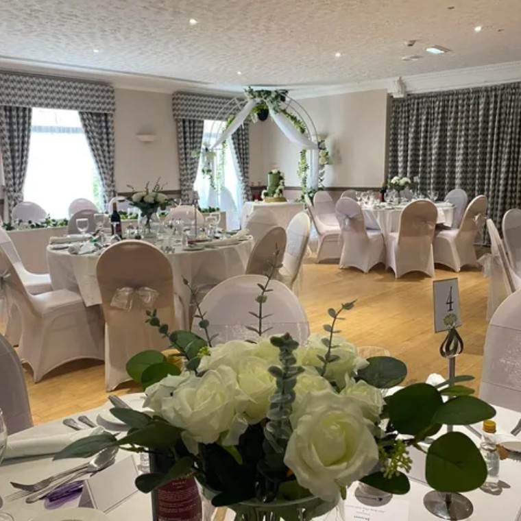 wedding ballroom set up